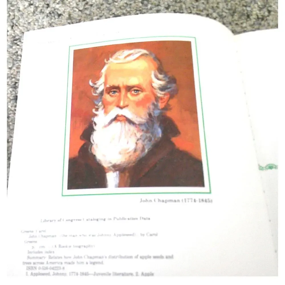 John Chapman's book-Story of Johnny Appleseed‎